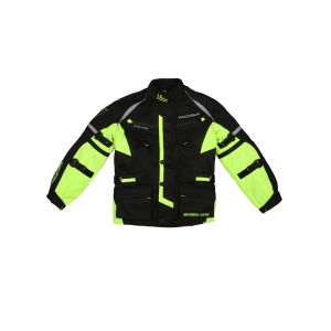 Modeka El Chango chaqueta de moto niños (negro / amarillo)