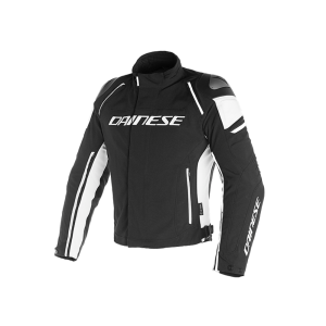 Chaqueta de moto Dainese Racing 3 D-Dry (negro / blanco)