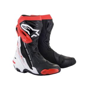 Botas de moto Alpinestars Supertech-R Mod. 2021 (negro / blanco / rojo)