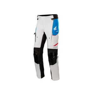 Alpinestars Honda Andes V3 Drystar Pantalones de moto hombres (gris claro / azul / rojo)