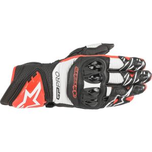 Guantes de moto Alpinestars GP-Pro R3 (negro / blanco / rojo)