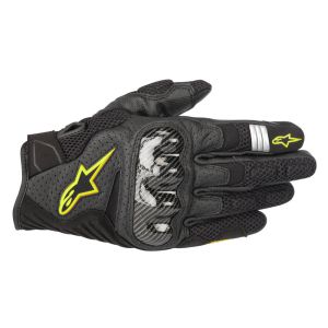 Guantes de moto Alpinestars SMX-1 Air v2 (negro / amarillo)