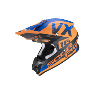 Casco de moto Scorpion VX-16 Air X-Turn (naranja)