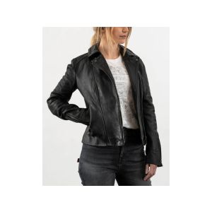 rokker Bonny Leather Motorcycle Jacket Ladies (negro)