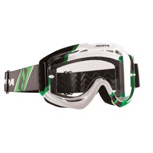 Gafas de moto Jopa Venom 2 Graphic (negro / verde / blanco)