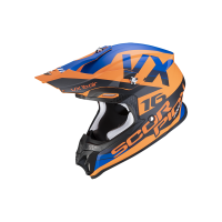 Casco de moto Scorpion VX-16 Air X-Turn (naranja)