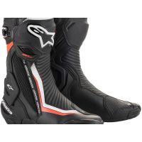 Botas de moto Alpinestars S-MX Plus v2 (negro / blanco / rojo)