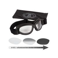 Gafas de moto PiWear Black Hills 24 DCL (autotintado | negro)